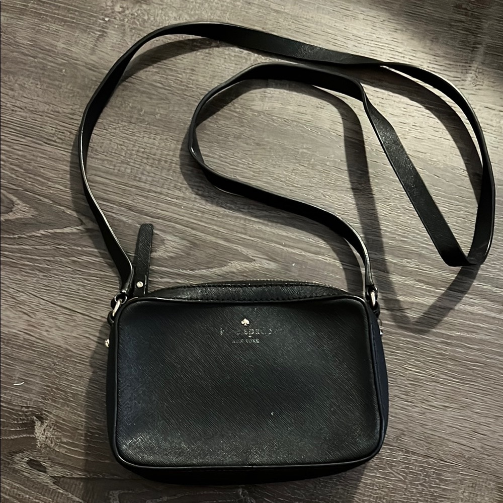 Kate Spade Black Leather Shoulder Bag